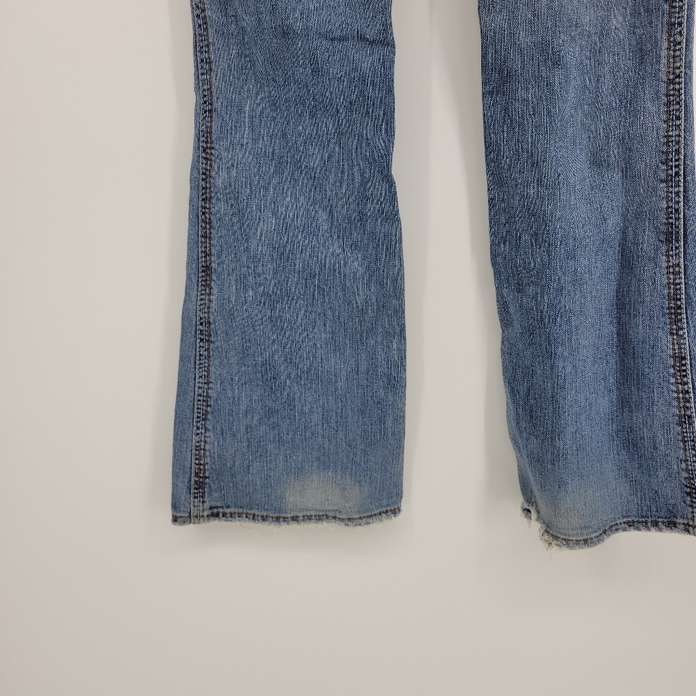 Silver Jeans Womens Element Flare Faded‎ Distressed Jeans Size 27 - Picture 9 of 16